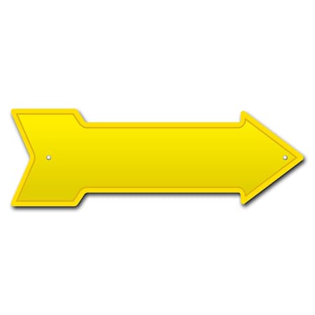 Yellow Arrow Sign Funny Home Decor 36in Wide
